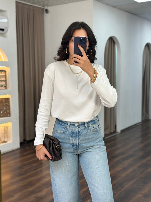 Uzun Kollu Basic T-shirt